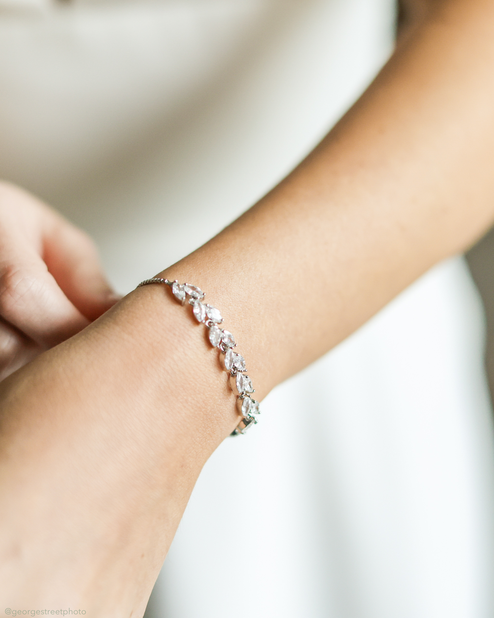 Elegant Sydney Adjustable CZ Bracelet for Women - Sparkling Cubic Zirconia Jewelry Gift for Birthday, Anniversary & Special Occasions