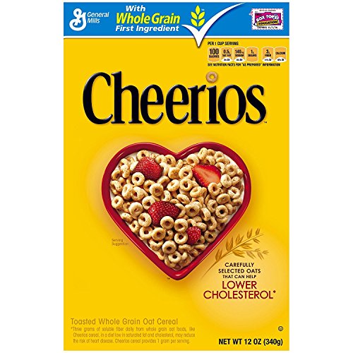 Cheerios Original Breakfast Cereal, 12 Ounce (Pack of 14) - Healthy Whole Grain Oats for Kids & Adults - Perfect for School Lunches, Office Snacks & Family Breakfasts