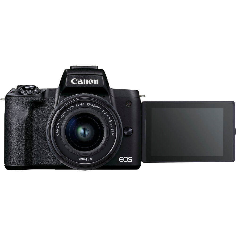 Canon EOS M50 Mark II Mirrorless Camera with 15-45mm Lens - 4K Video, Vlogging, YouTube Content Creator Kit for Travel & Portrait Photography