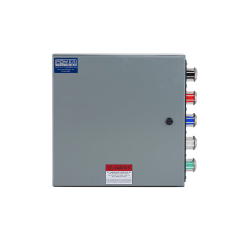 400A Double Set Screw Camlock Connector Box - 120/208V Female Neutral - Heavy Duty Power Distribution for Construction & Outdoor Events