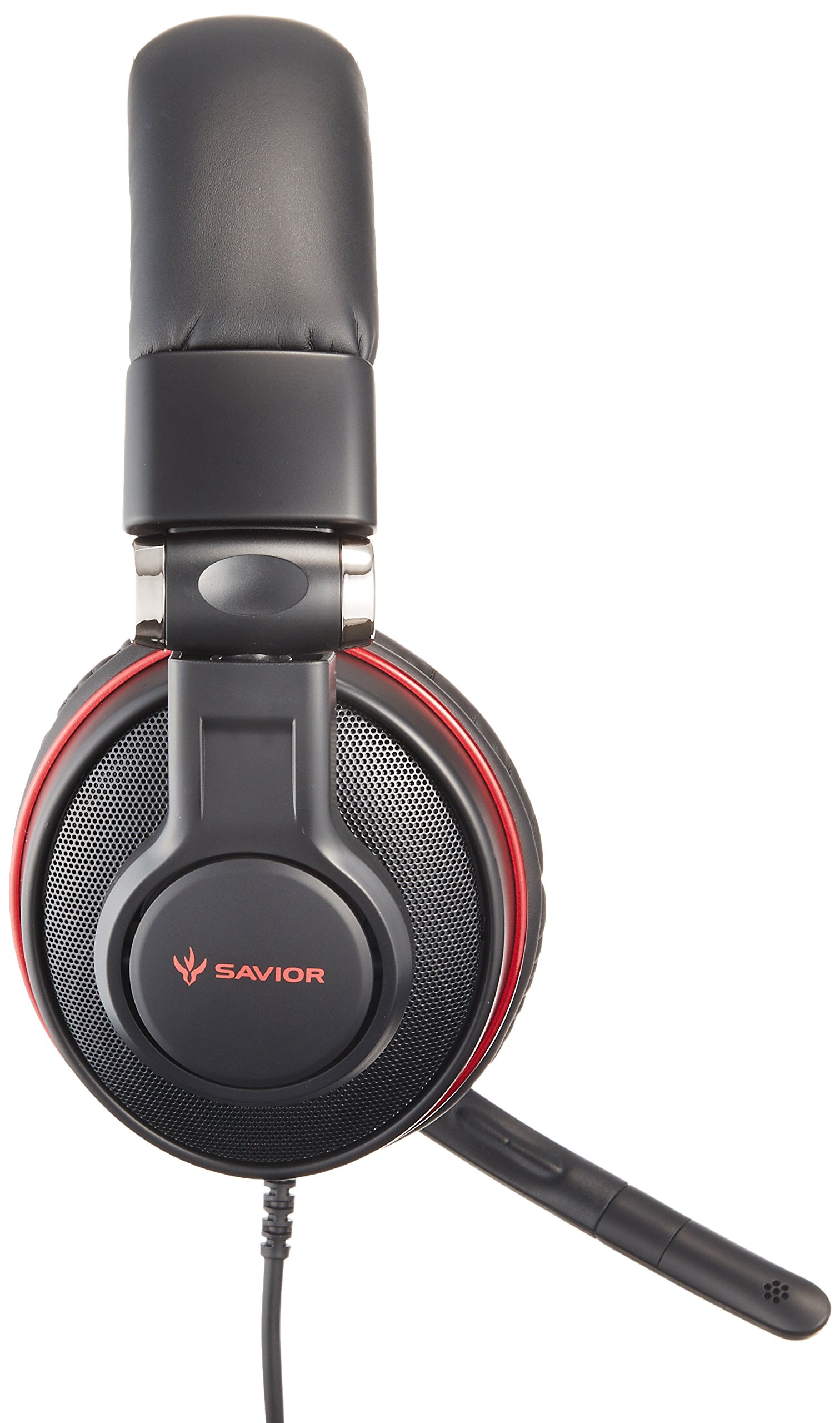 iBUFFALO Gaming Headset with 5.1 Channel Surround Sound - Black (BSHSUH05BK) - Perfect for PC, PS4, PS5, Xbox & Online Gaming