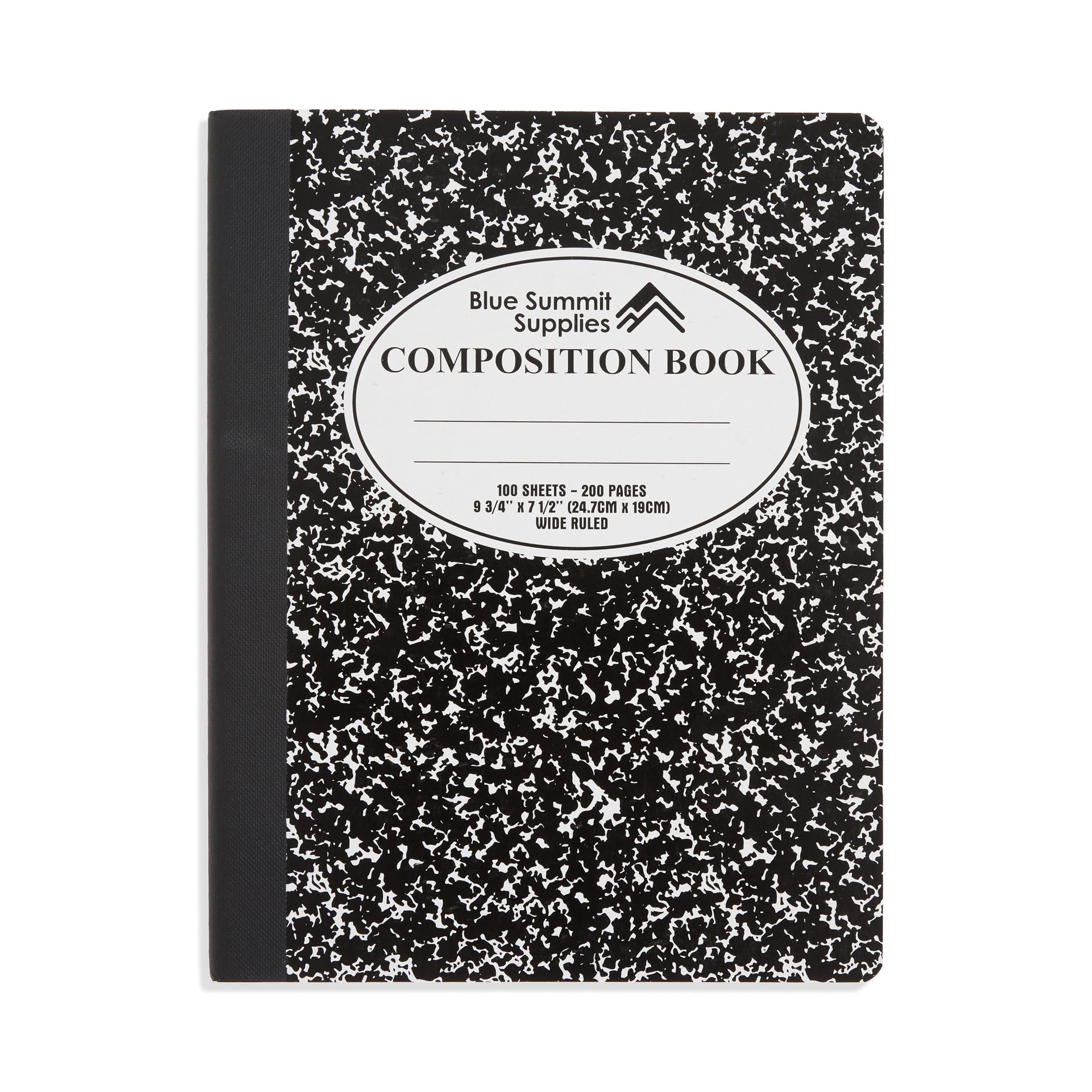 Blue Summit Composition Notebook - Wide Ruled 100 Sheets, 1 Subject, 9.75