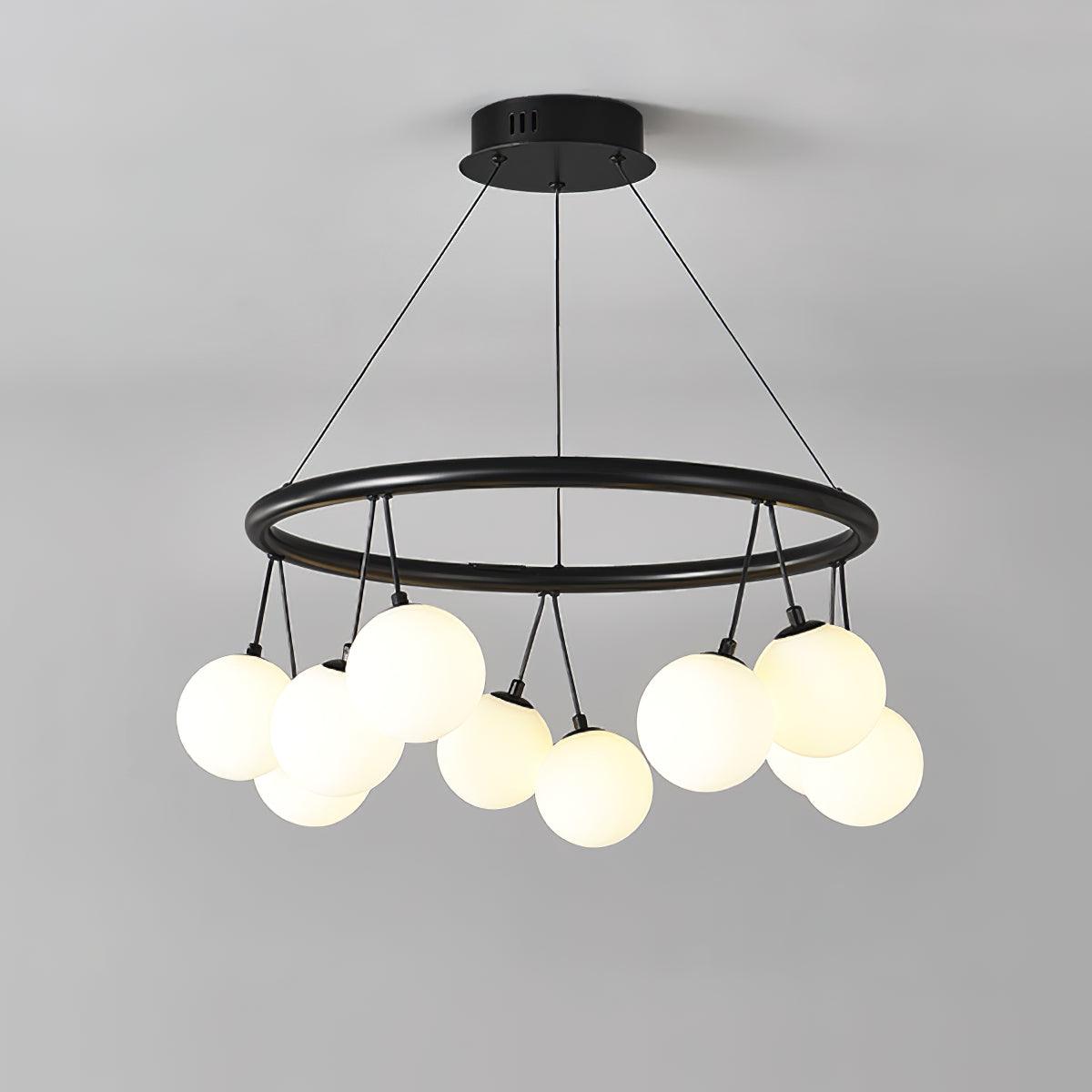 Heronia Crystal Chandelier - Elegant Modern Ceiling Light Fixture for Dining Room, Living Room & Bedroom | Perfect for Home Decor & Wedding Venues