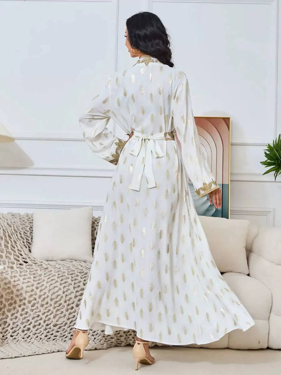 Elegant Bronzing Eid Caftan Kaftan Dress for Women - Perfect for Party, Wedding & Special Occasions | Style #25157 | Boho Chic Evening Gown for Festive Celebrations
