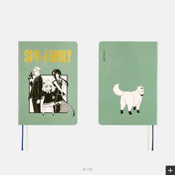 Hobonichi Techo 2025 SPY x FAMILY Planner - A6 Size Daily Organizer with January & Monday Start | English Edition | Perfect for Anime Fans, Journaling & Productivity