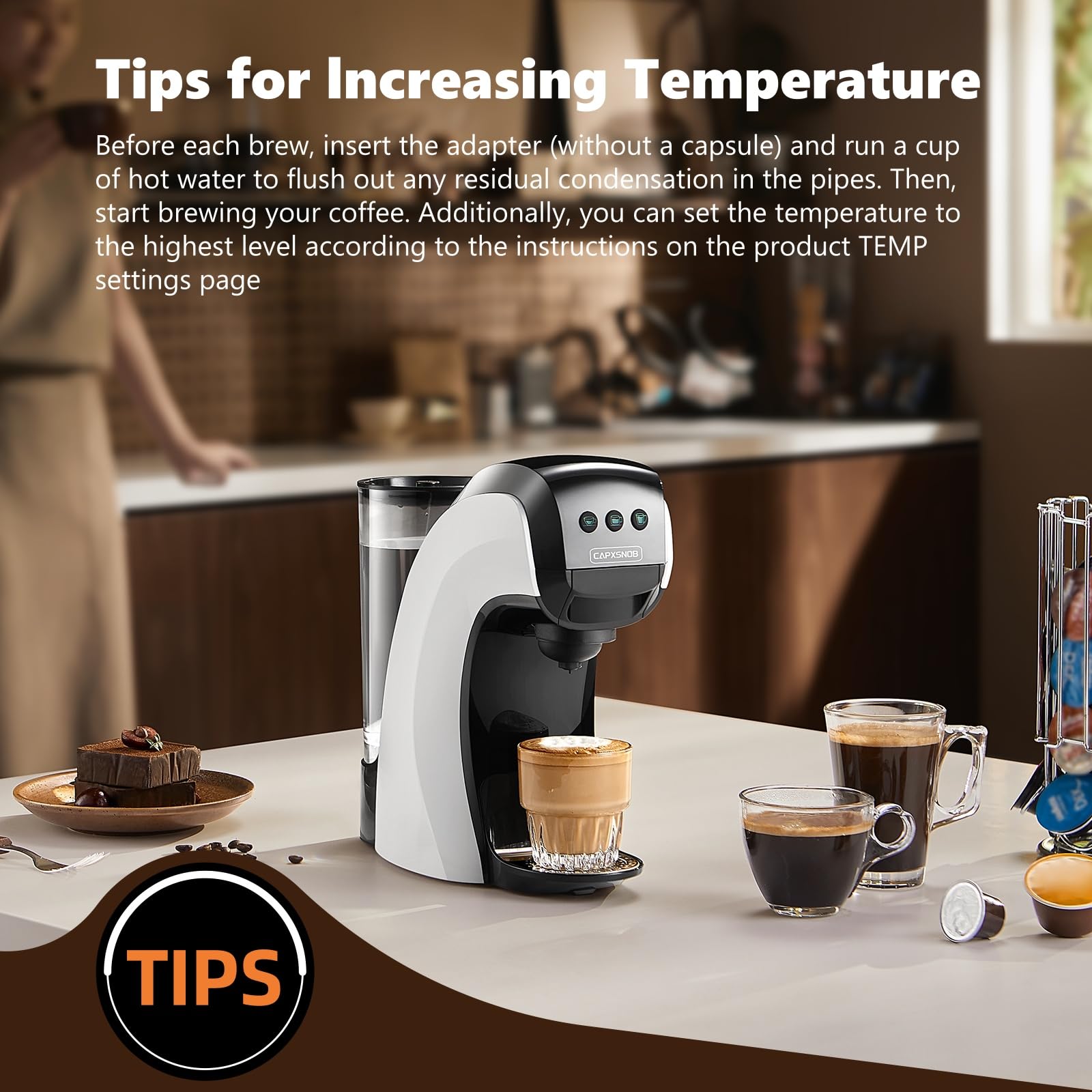 Premium 20 Bar Espresso & Coffee Machine for Keurig K-Cup, Nespresso Original & Dolce Gusto Pods - Programmable Cappuccino/Latte Maker with 28oz Water Reservoir - Perfect for Home, Office & Small Cafes