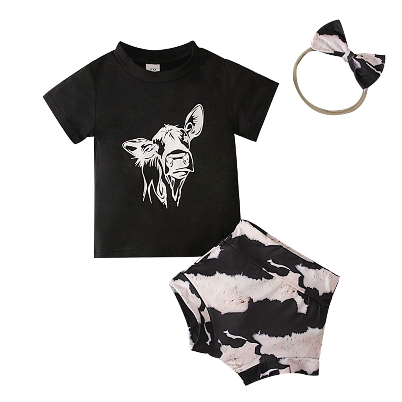 Girls' Summer Outfit Sets - 24M-5T Printed Tops & Shorts/Trousers | Casual Toddler Clothes for Playdates & Outdoor Activities