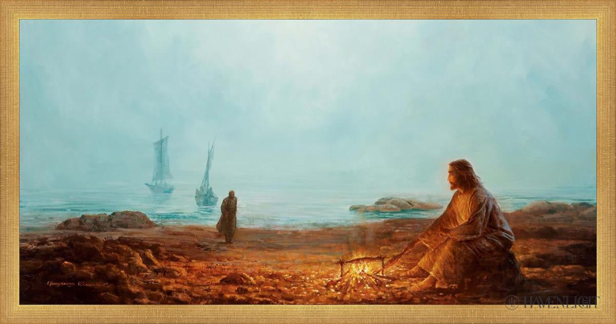 By The Shore By Yongsung Kim - Coastal Wall Art Print for Beach House Decor, Ocean Themed Living Room & Bedroom