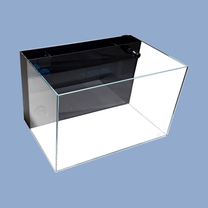 Lifegard Aquatics 4.14 Gallon CRYSTAL 45 Degree Low Iron Ultra Clear Glass Aquarium Tank - Perfect for Betta Fish, Shrimp, or Small Aquatic Plants