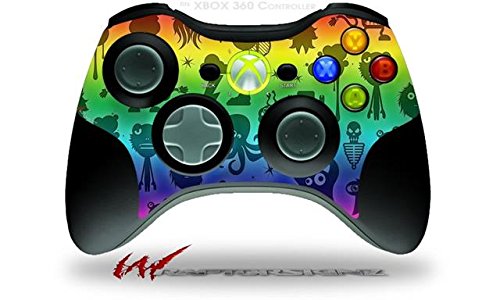 XBOX 360 Controller Skin - Cute Rainbow Monsters Decal for Gaming Fun
