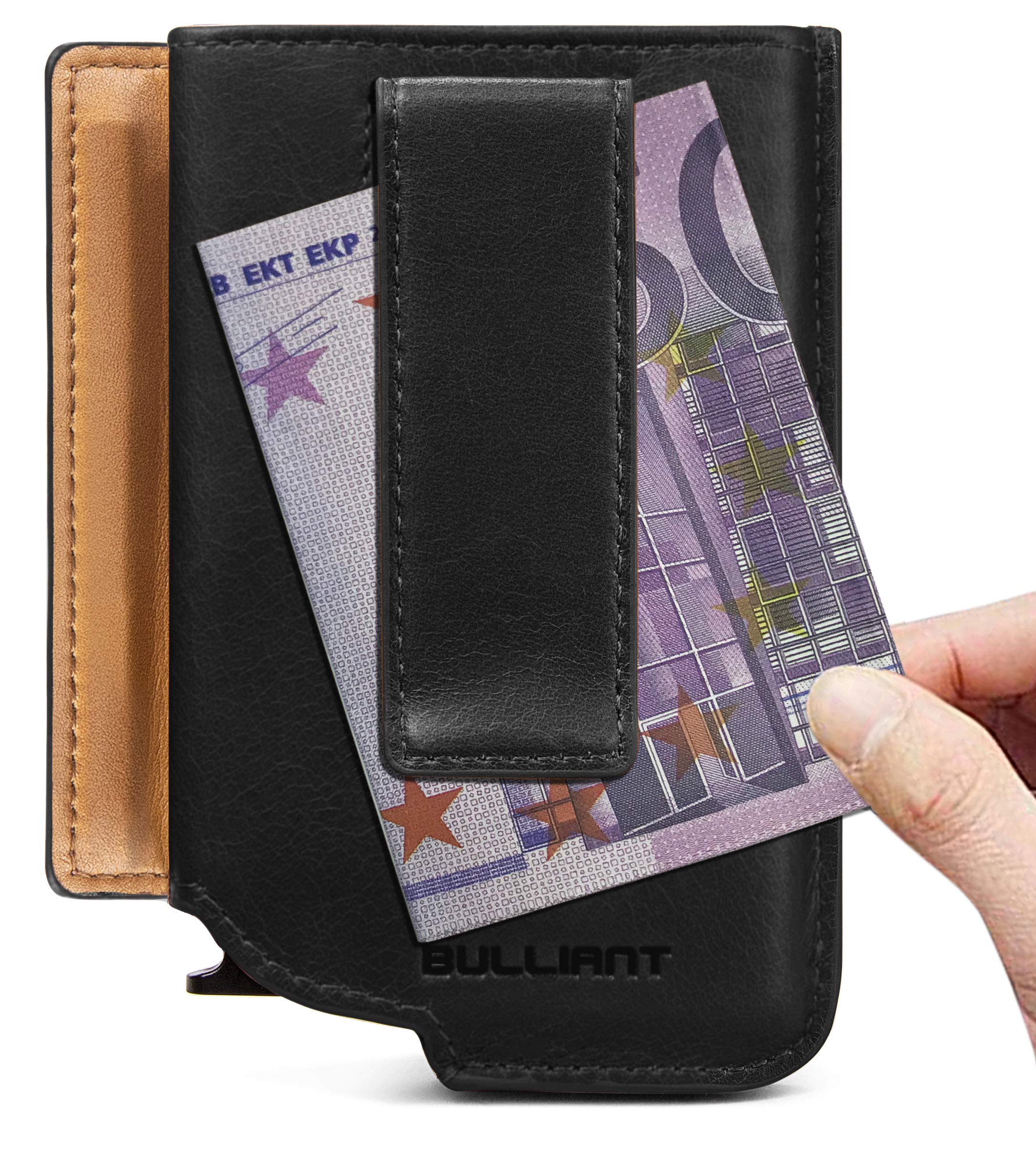 BigAnt Men's Slim RFID Blocking Wallet with Aluminum Money Clip - Holds 8 Cards - Perfect Gift for Men - Ideal for Travel, Business & Everyday Use