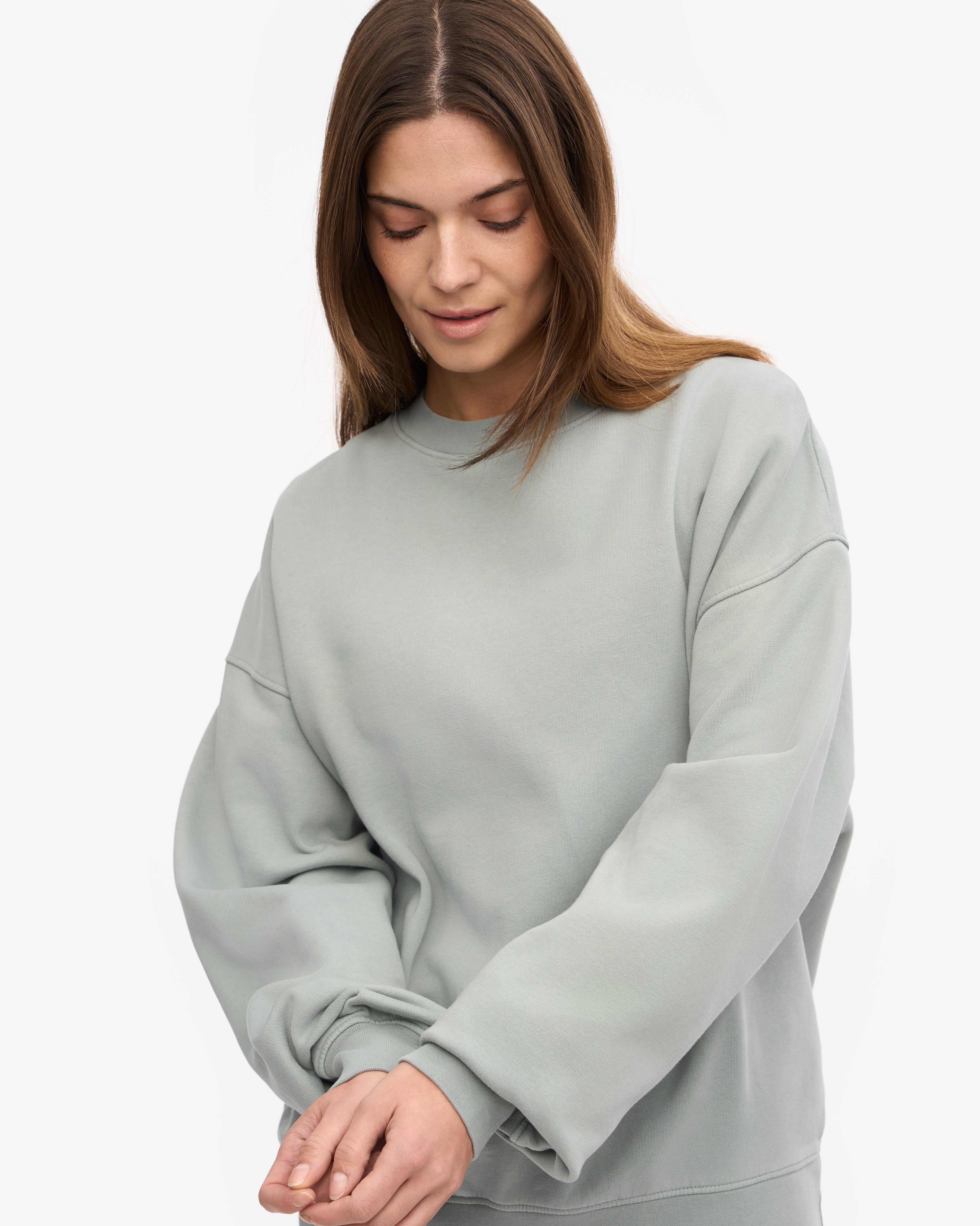 Organic Oversized Crewneck Sweatshirt - Soft & Comfortable Steel Blue Pullover for Men & Women | Perfect for Casual Wear, Loungewear & Street Style Fashion