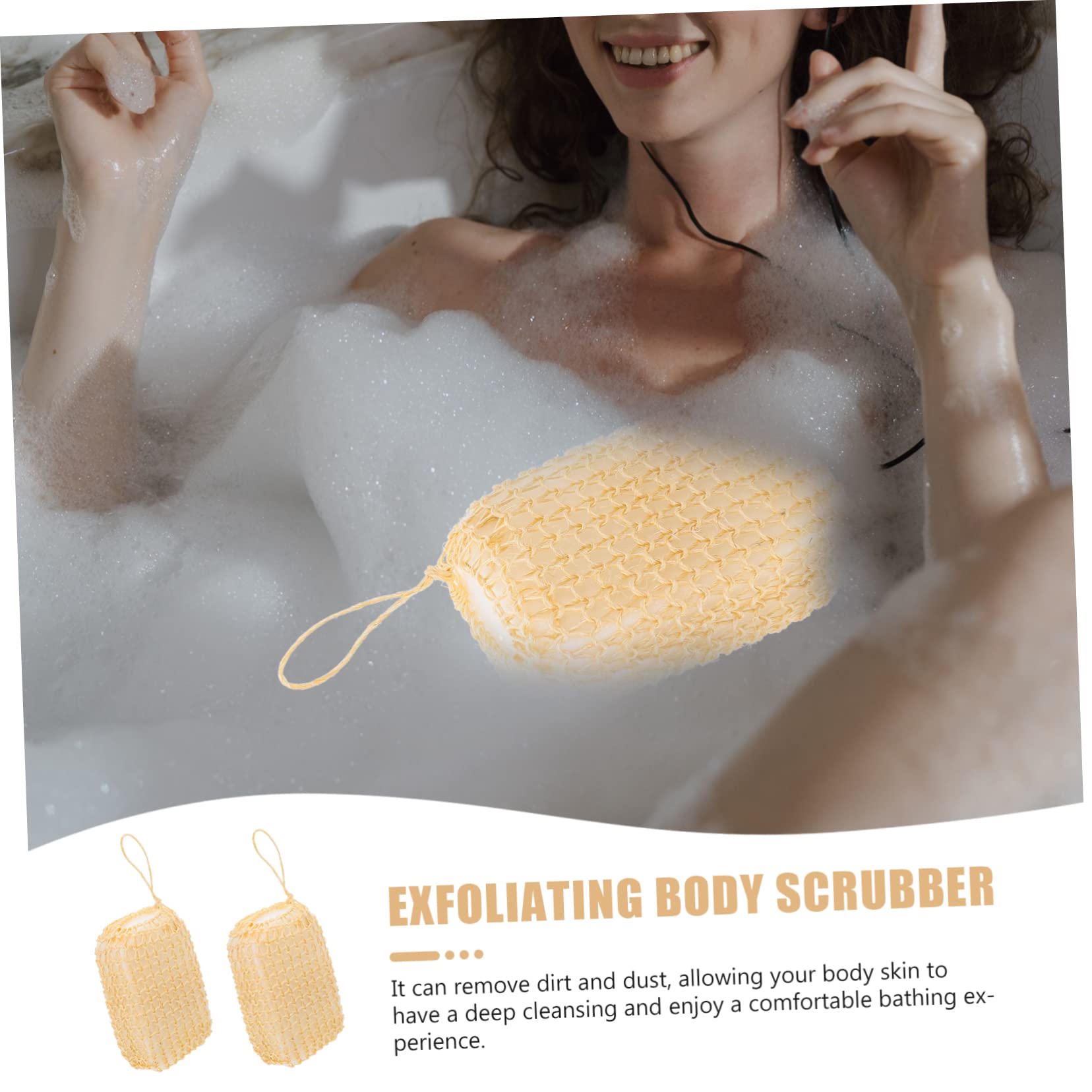 Minkissy Exfoliating Body Pads - Sisal Sponge Scrubber for Smooth Skin | Exfoliating Body Scrubber for Daily Skin Care & Dead Skin Removal | Perfect for Shower, Spa & At-Home Skincare Routine