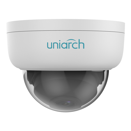 Uniview IPC D122 PF28K 2MP Fixed Dome Network Camera with 2.8mm Lens - Indoor/Outdoor Security Surveillance for Home, Office & Business