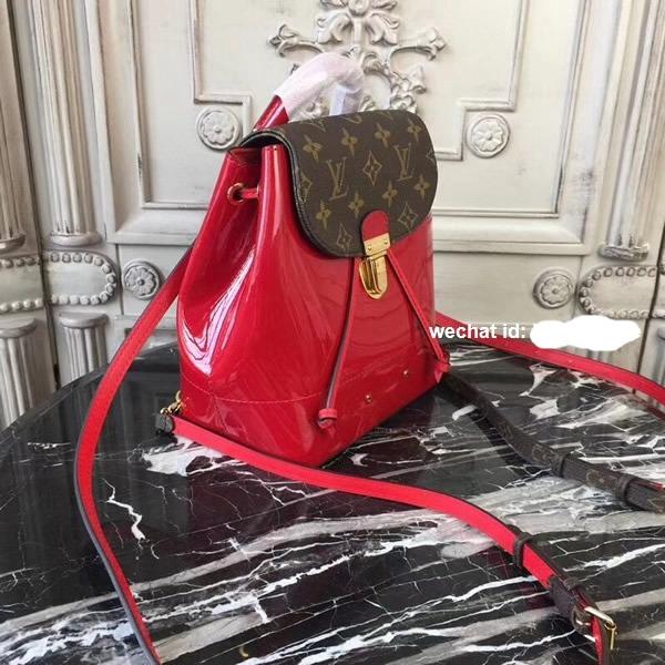 Louis Vuitton Hot Springs Backpack in Red Patent Leather - Stylish Travel & Everyday Carry Bag for Women & Men