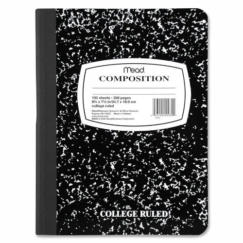 Premium Square Deal Composition Notebook - College Ruled, 100 Sheets, 9.75