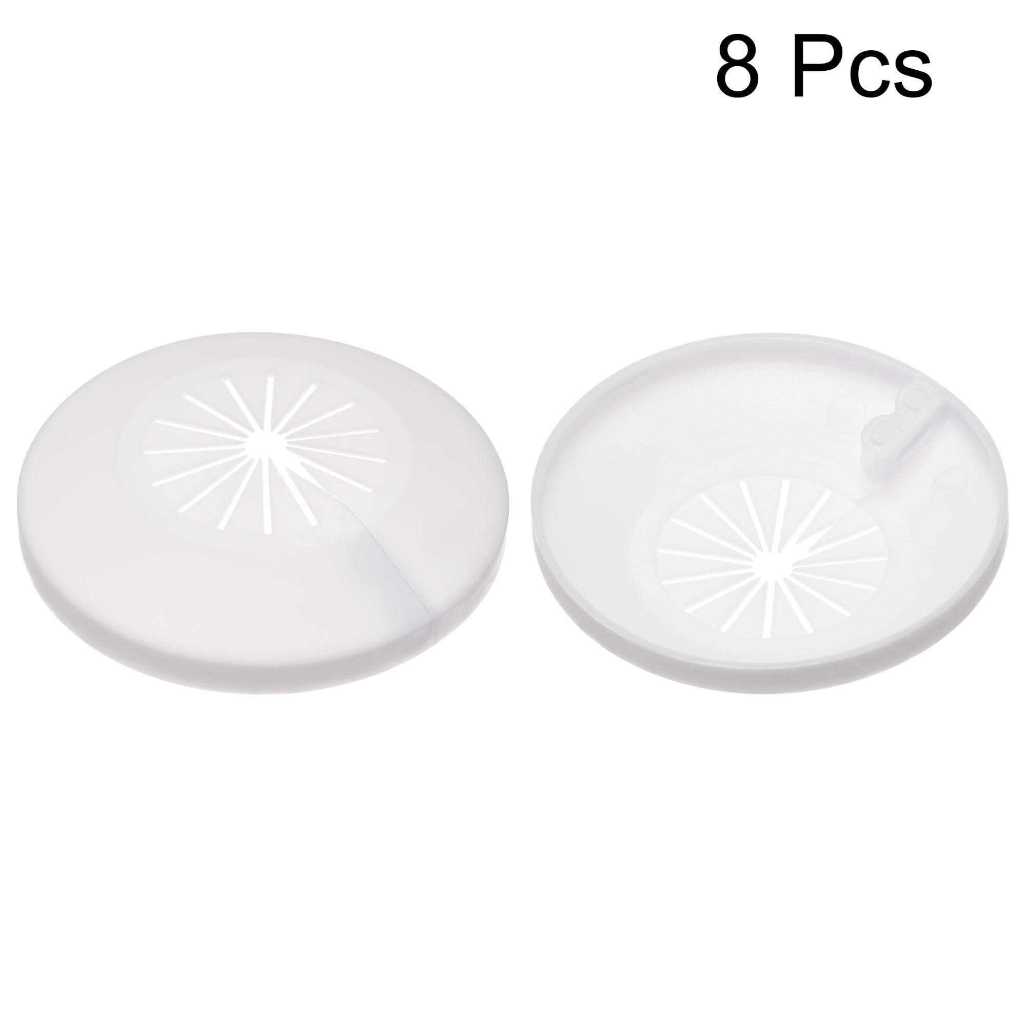 uxcell 15mm-25mm PP Plastic Pipe Cover Decoration, White Escutcheon for Water Pipe & Drain Line (8pcs) - Perfect for Bathroom, Kitchen & Home Plumbing Protection