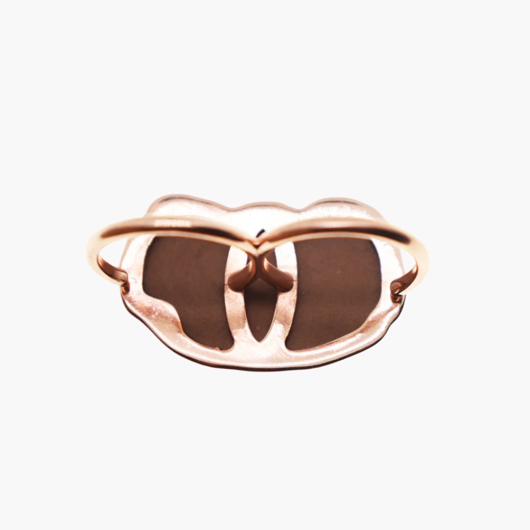 Greek Medusa Cameo Double Ring - Vintage Inspired Jewelry for Women, Goddess Aesthetic Fashion Statement - Perfect for Parties, Weddings & Boho Style Outfits