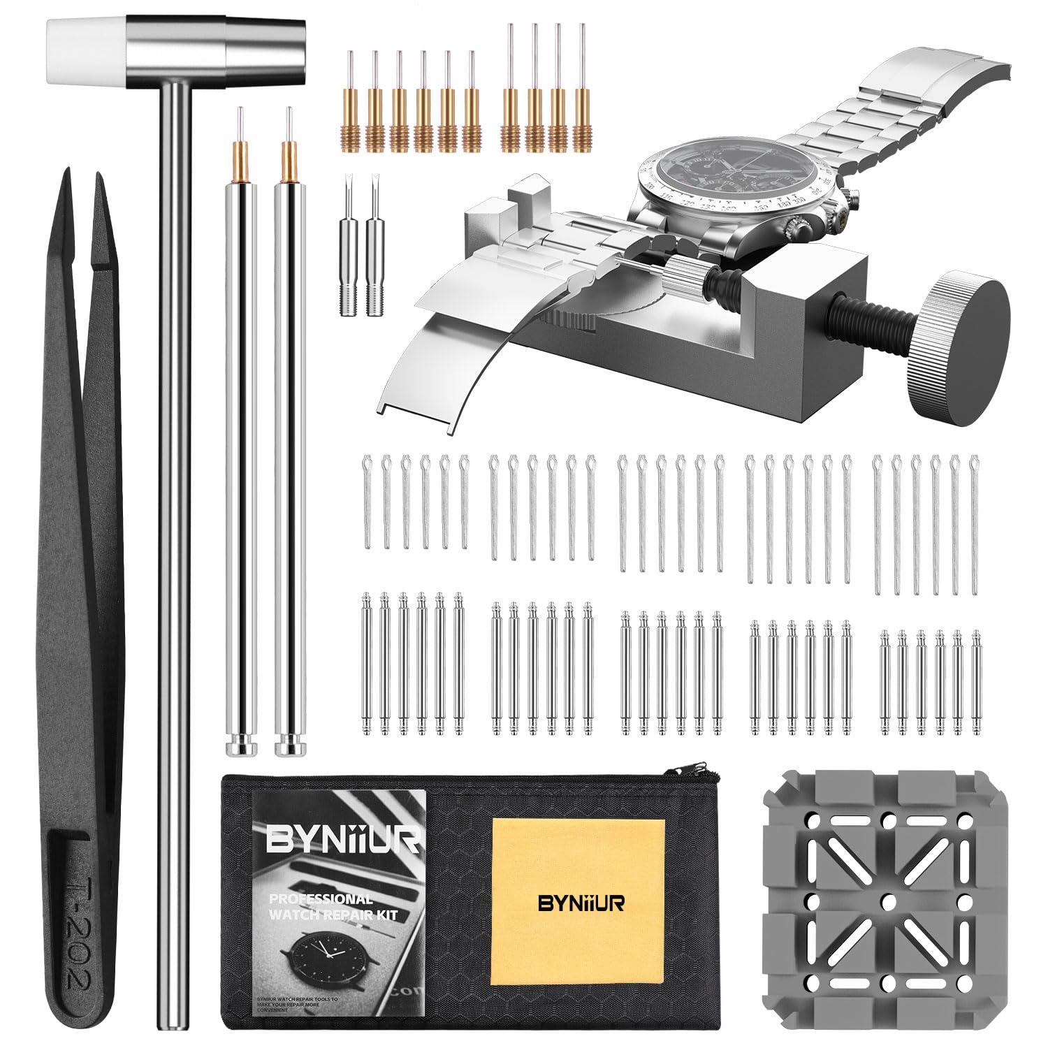 BYNIIUR Watch Link Removal Kit - Adjust & Resize Watch Bands Easily for DIY Watch Repair