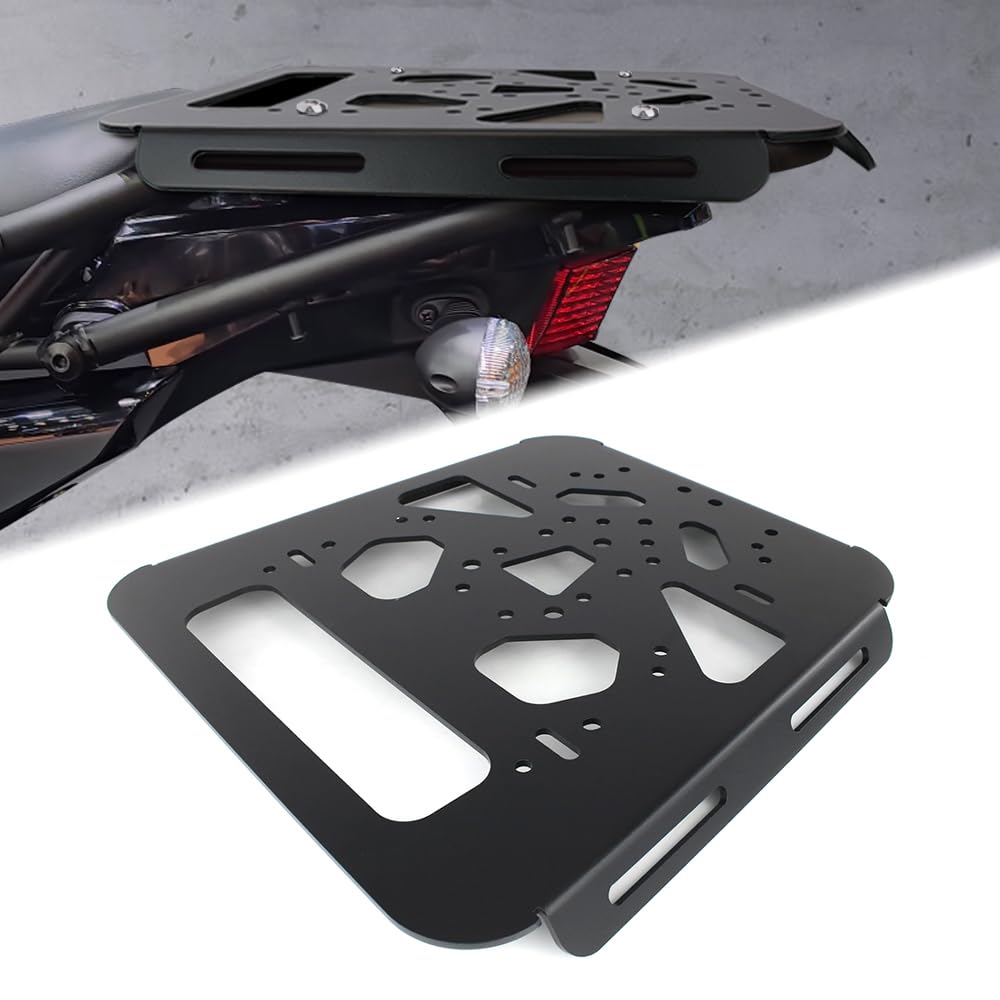 Xitomer Motorcycle Luggage Rear Rack - Compatible with KLR650 (2022-2024), KLR650S (2023-2024) & KLR650 Adventure (2022-2024) - Heavy Duty Cargo Carrier for Touring, Camping & Adventure Riding