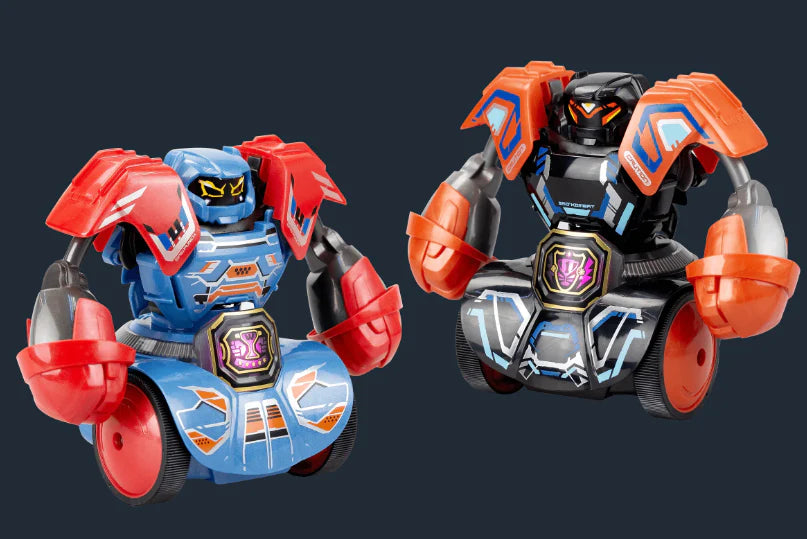 Silverlit Robo Kombat Spin Battle 2-Pack - Interactive Robot Fighting Game Set for Kids | Perfect for Indoor Play, Birthday Gifts & STEM Learning