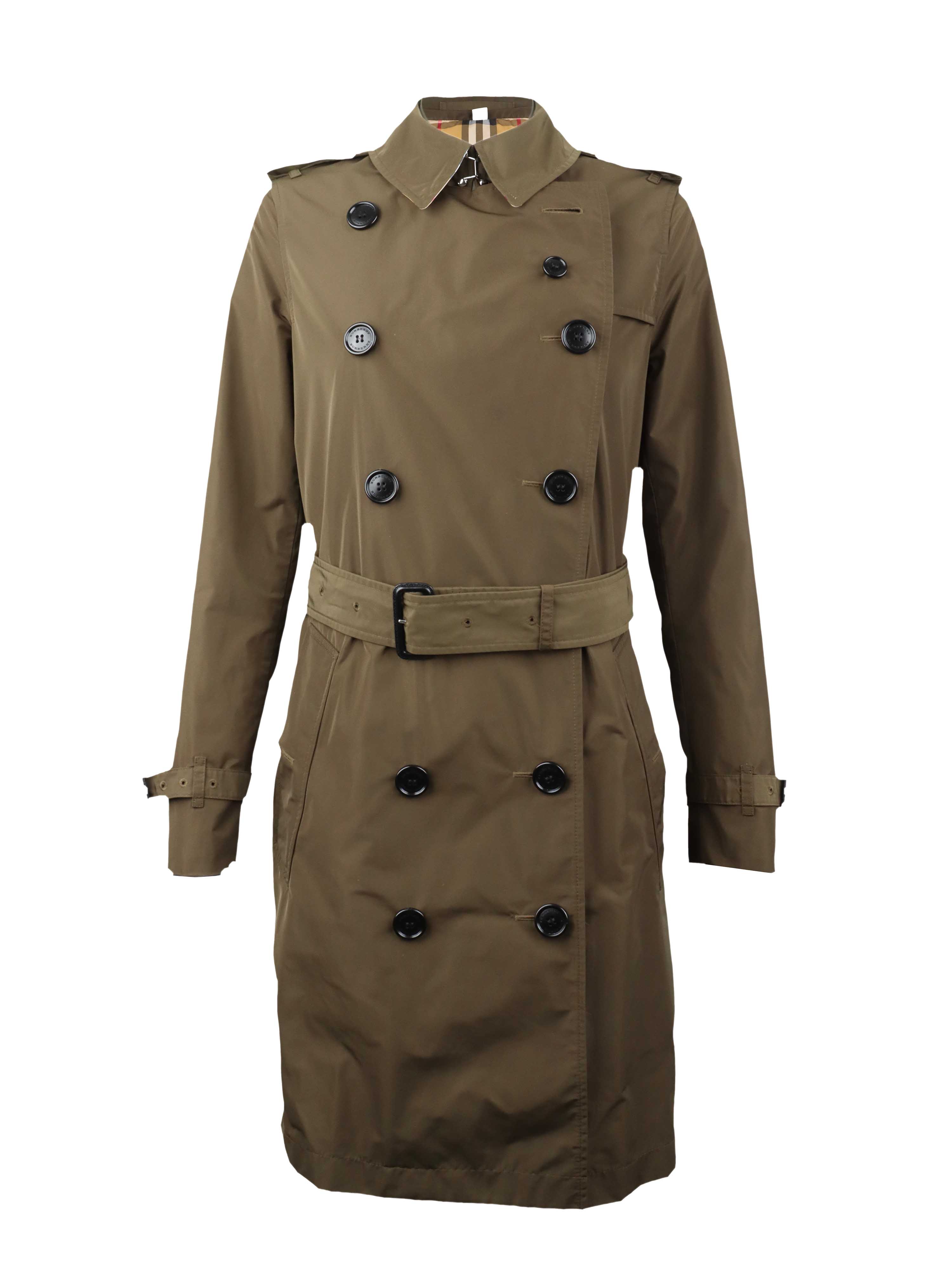 Burberry Khaki Trench Coat for Women - Classic Waterproof Raincoat with Belt | Perfect for Office, Travel & Fall Fashion