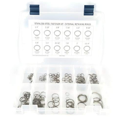 221-Piece Stainless Steel External Snap Ring Pliers Set - Heavy Duty Retaining Ring Removal Tool Kit for Automotive, Machinery & DIY Repairs