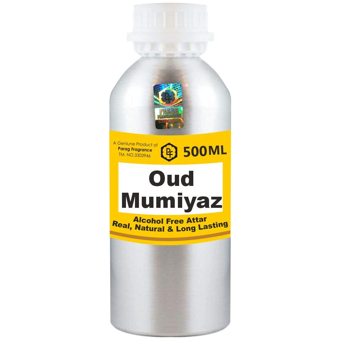 Premium Parag Fragrances Oud Mumiyaz Attar 500ml - Alcohol-Free Long Lasting Perfume Oil for Men & Women | Luxury Islamic Attar for Daily Wear & Religious Ceremonies | World's Best Itra Scent Oil for Special Occasions & Gifting