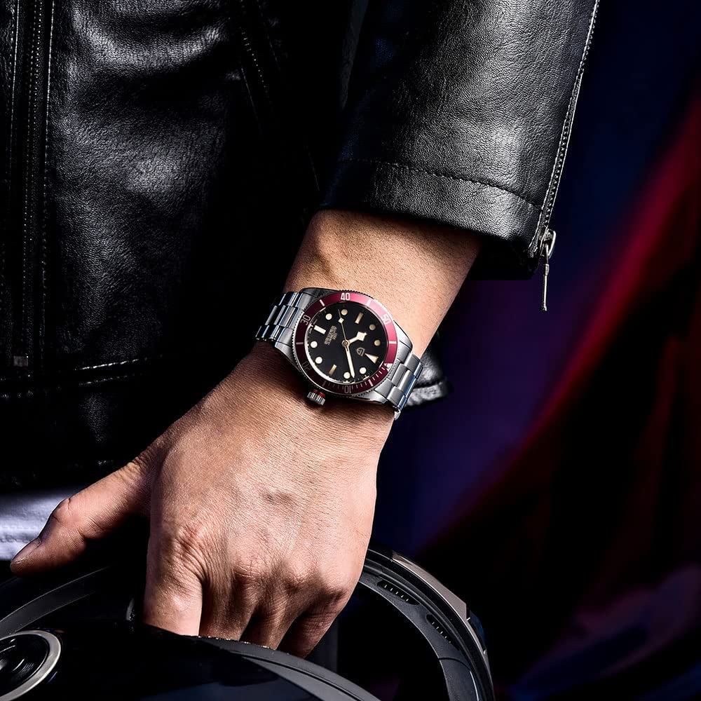 Pagani Design 2022 Automatic Men's Watch with Sapphire Glass & NH35 Movement - 100M Waterproof Business Mechanical Watch for Men - Perfect for Office, Formal Events & Daily Wear