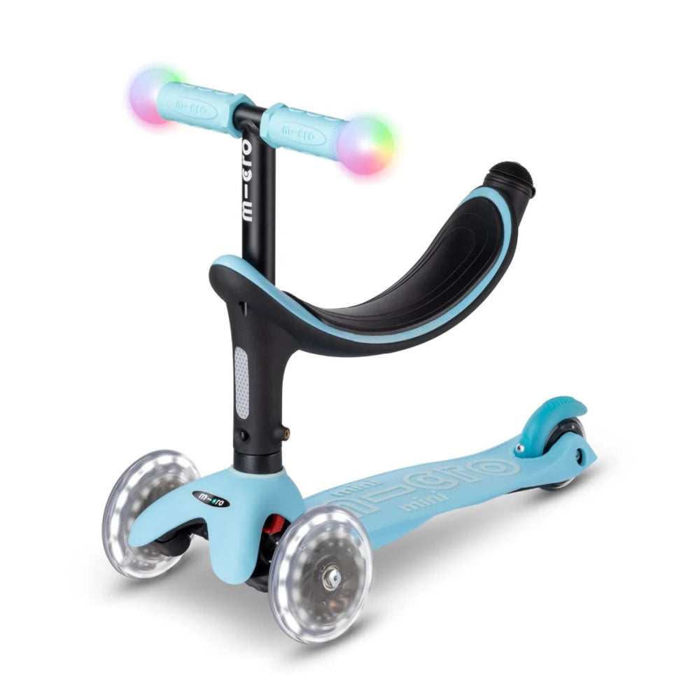 Micro Mini2Grow Deluxe Magic LED Scooter for Kids - Bright LED Wheels, Light Up Electric Scooter for Boys & Girls - Perfect for Night Riding, Outdoor Play & Commuting to School