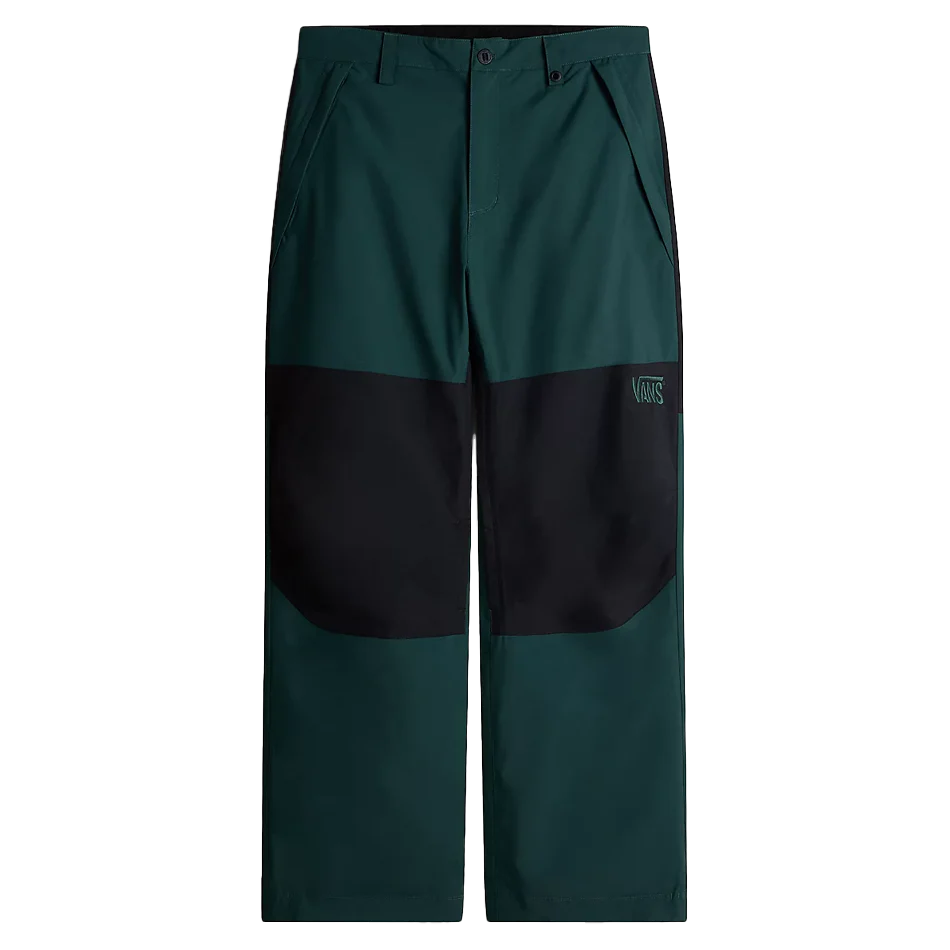 VANS MTE Hellbound Snowboard Pants Black/Green Gables 2025 - Waterproof Winter Ski Pants for Men & Women - Perfect for Snowboarding, Skiing & Cold Weather Outdoor Activities