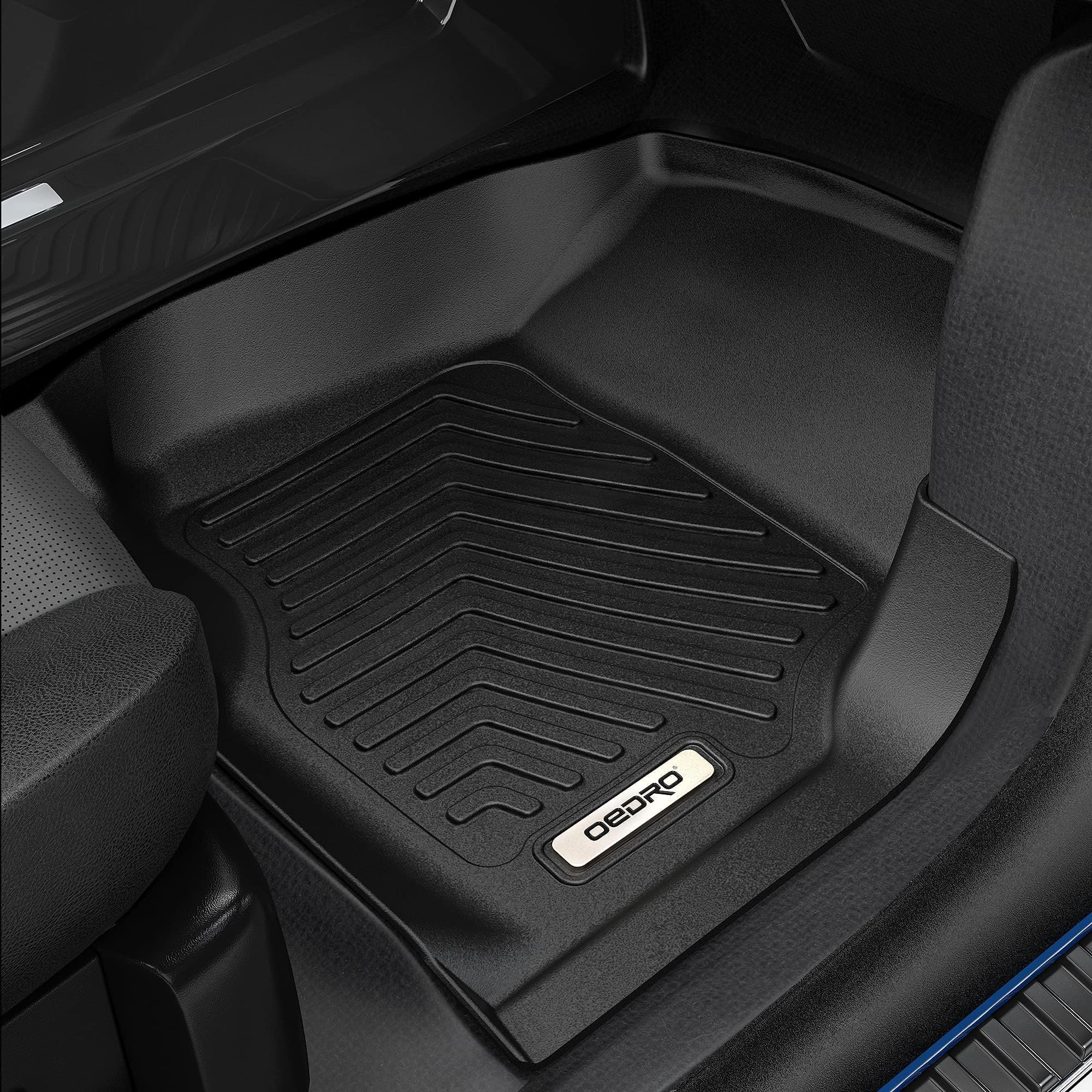 OEDRO Custom Fit All-Weather Floor Mats for 2014-2019 Mercedes Benz CLA-Class & 2015-2020 GLA-Class | TPE Rubber Front & Rear 2 Row Liners | Waterproof, Durable Car Mats for Winter, Rain & Mud Protection | Perfect for Daily Commute, Road Trips & Off-Road Adventures