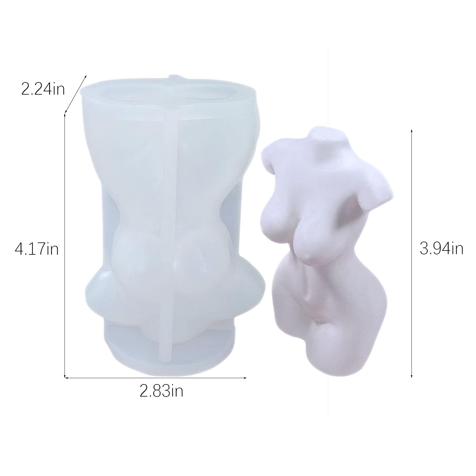 Premium Female Body Candle Molds - Silicone Candle Making Kits for DIY Candles, Soap & Epoxy Resin Crafts - Perfect for Romantic Gifts, Spa Decor & Home Fragrance Projects