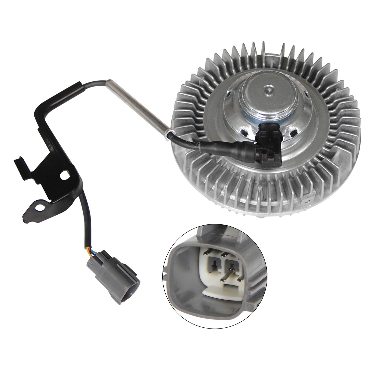 High Performance Radiator Cooling Fan Clutch Electric Replacement for 2004-2009 Dodge Cummins Ram 2500 5.9L, 2007-2009 Dodge Ram 2500 6.7L, 2004-2007 Dodge Ram 3500 5.9L, 2007-2009 Ram 3500 6.7L - Perfect for Off-Roading, Towing & Heavy-Duty Truck Maintenance