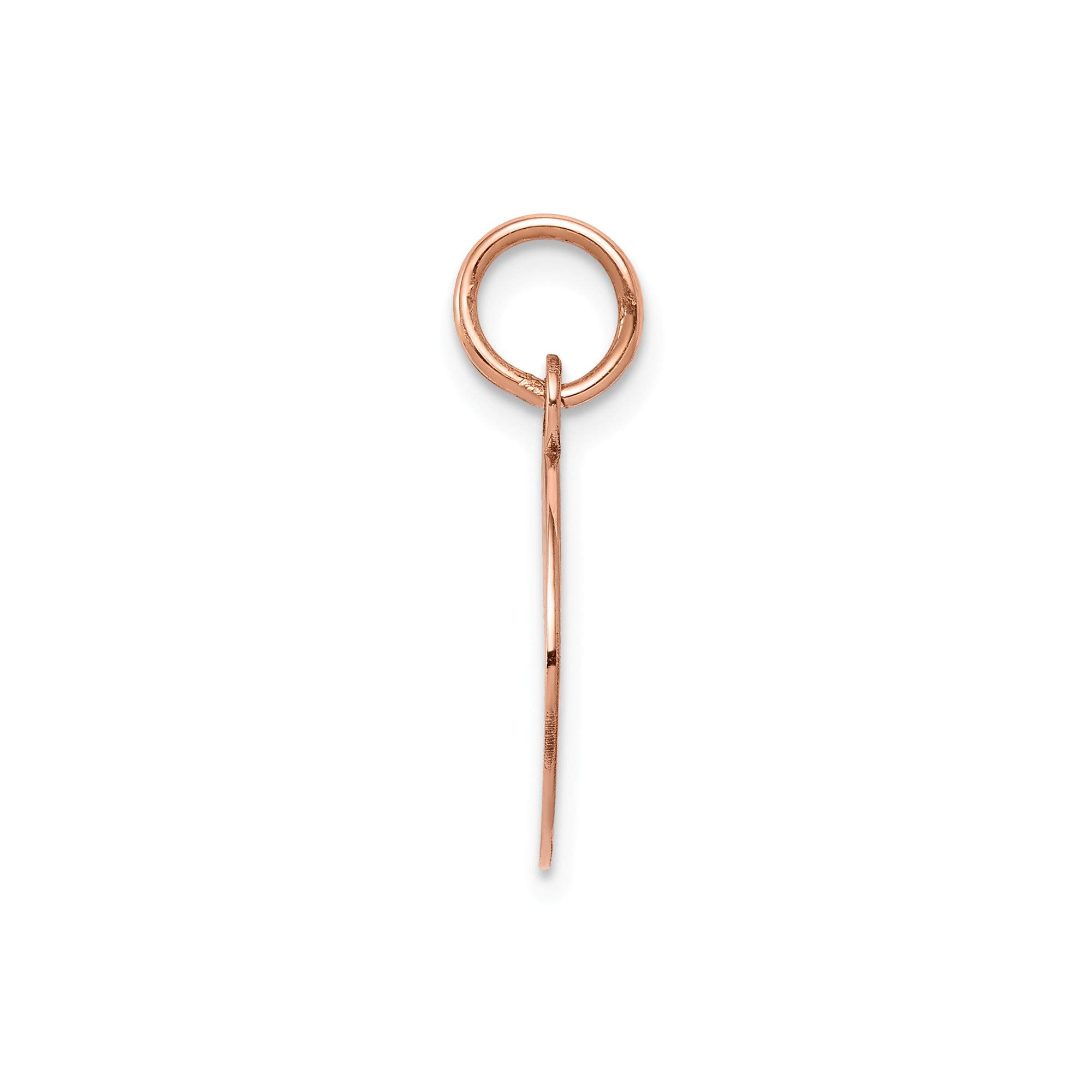 14k Rose Gold Plain .035 Gauge Circular Engraveable Disc Charm - Personalized Jewelry for Necklaces, Bracelets & DIY Crafts | Perfect for Engraving Names, Dates & Special Messages