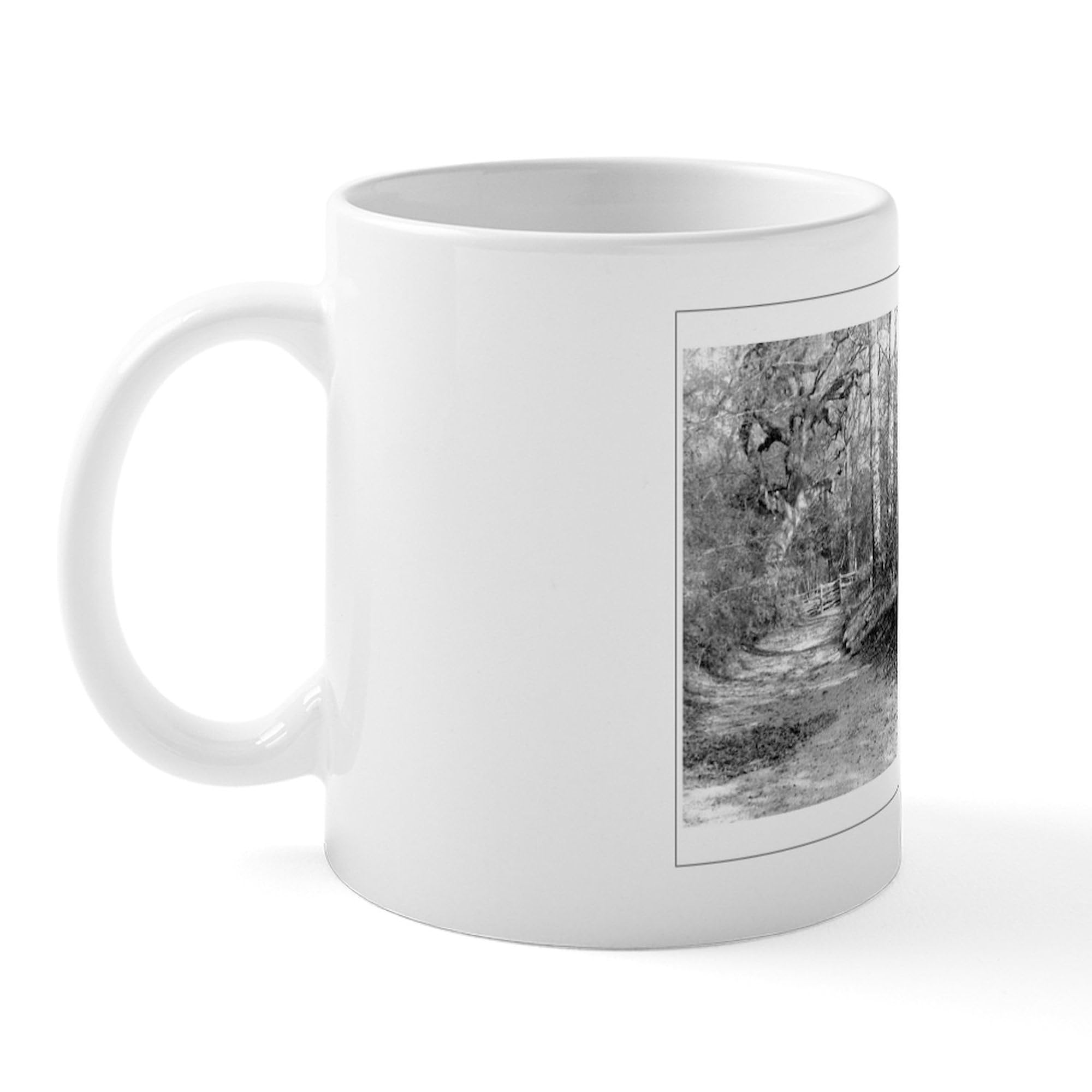 The Road Not Taken 11 oz Ceramic Coffee Mug (325ml) - Inspirational Poetry Gift for Writers & Readers - Perfect for Tea, Coffee, or Hot Chocolate at Home or Office