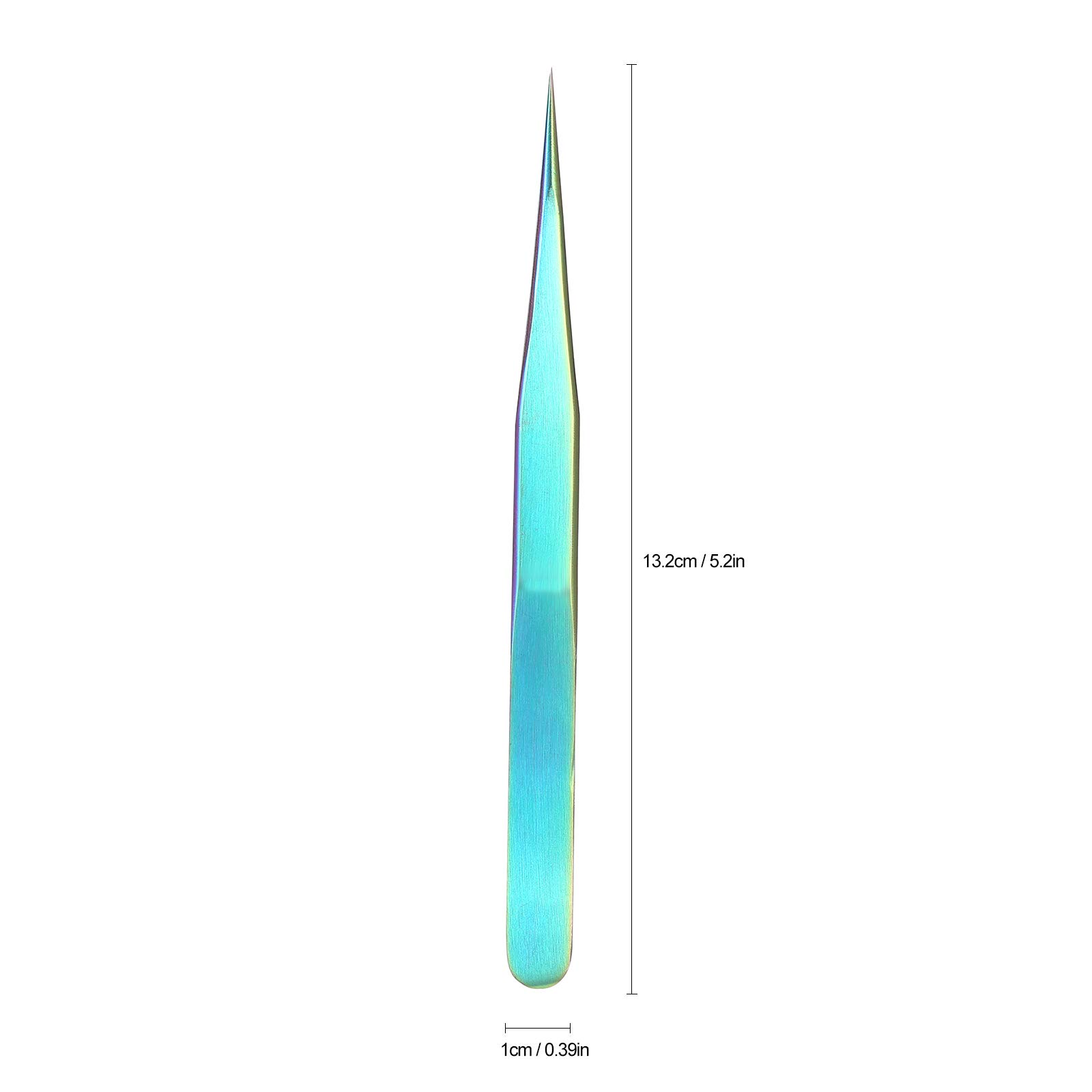 Premium Straight Tip Eyelash Extension Tweezers - Professional False Eyelash Applicator Tools for Precise Makeup Application | Ideal for Salon, Home Use & DIY Lash Artists (Multicolor) - Layfoo