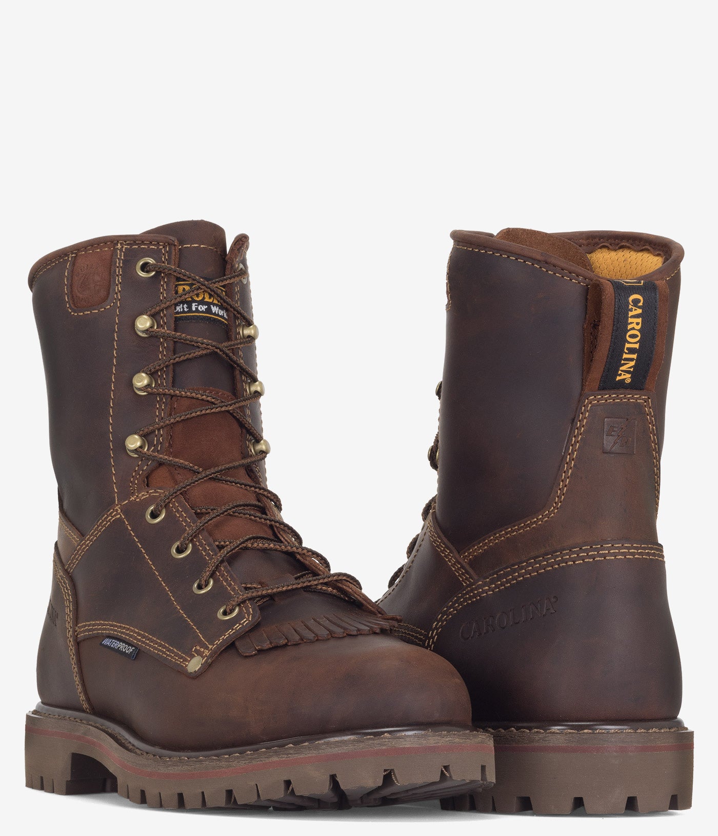 Carolina Men's 28 Series 8 Inch Waterproof Work Boots - Heavy Duty Safety Shoes for Construction, Hiking & Outdoor Work