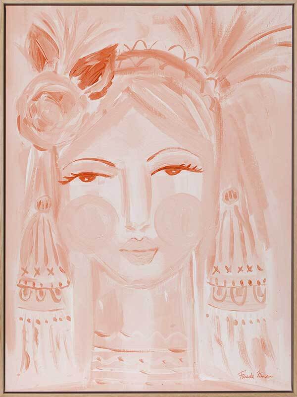 Creative Peach Canvas Art Print - Modern Wall Decor for Living Room, Bedroom & Office - Perfect for Home & Gift