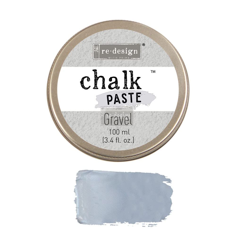 Prima Marketing Inc. Redesign Chalk Paste & Gravel - Premium DIY Craft Paint for Furniture, Signs & Home Decor - Perfect for Chalkboard Art, Vintage Projects & Creative Upcycling