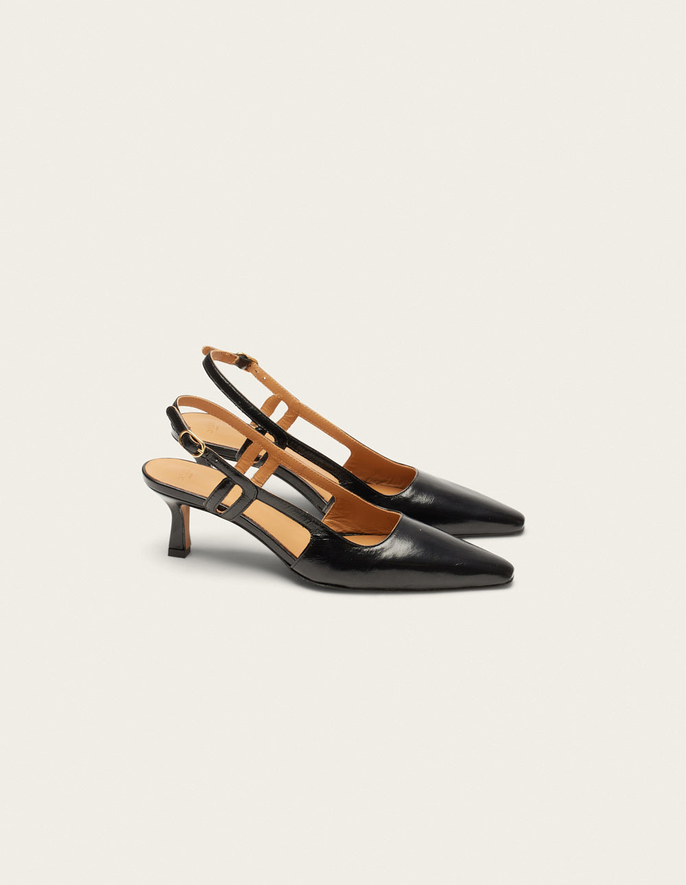 Betty Black Pleated Leather Pumps - Elegant Women's High Heel Shoes for Work, Party & Evening Wear