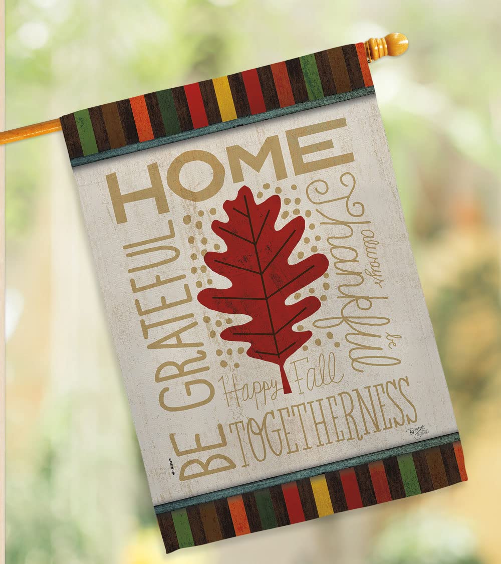 Breeze Decor Fall Harvest Vertical Flags Set - House & Garden Decor for Autumn