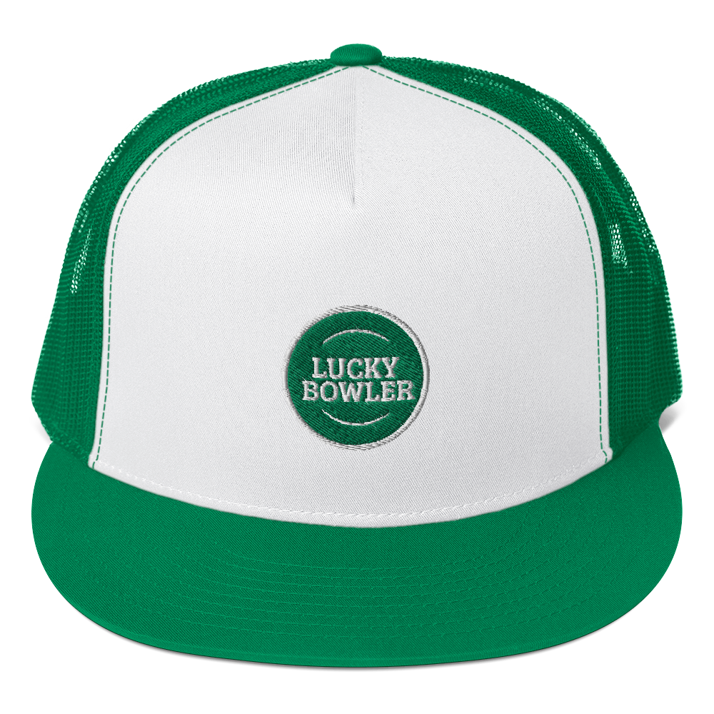 Lucky Bowler Trucker Hat - Stylish Adjustable Baseball Cap for Men & Women - Perfect for Outdoor Activities, Sports, and Casual Wear