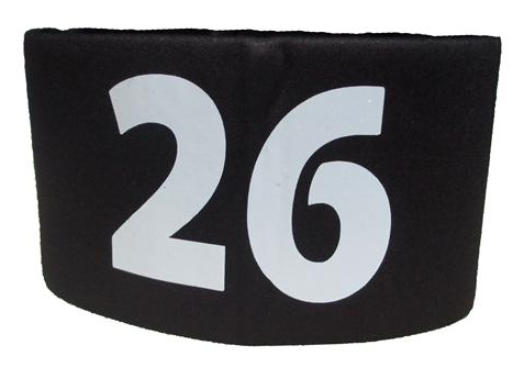 Number Arm Bands Pair - Adjustable Sports Wristbands for Running, Basketball & Gym Workouts - Perfect for Team Events, Marathons and Fitness Tracking