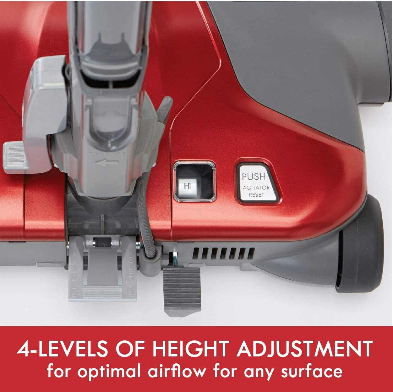 Kenmore 81414 400 Series Bagged Canister Vacuum Cleaner with Telescoping Wand - Powerful Suction for Hard Floors & Carpets - Red (Ideal for Home Cleaning, Pet Hair Removal & Allergy Relief)