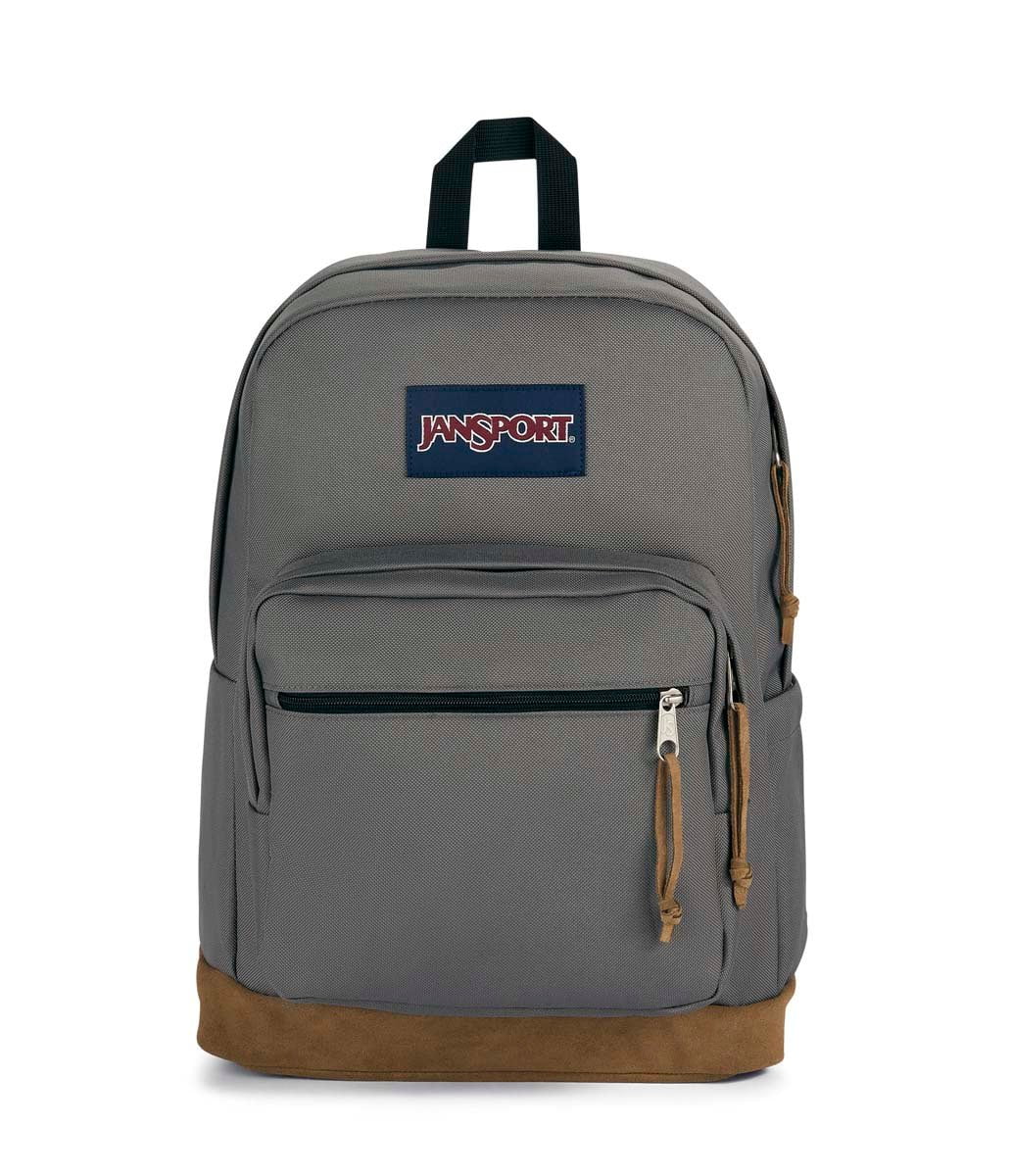 JanSport Right Pack Backpack - Lightweight Laptop Backpack for School & Travel, Durable Graphite Grey Daypack with Padded Shoulder Straps | Perfect for College Students, Commuters & Outdoor Adventures