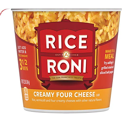 Rice a Roni Instant Rice Cups - 2.25oz (12 Pack) | Microwave Ready Single Serve Cups | Quick Lunch, Office Meals & Emergency Food Supply