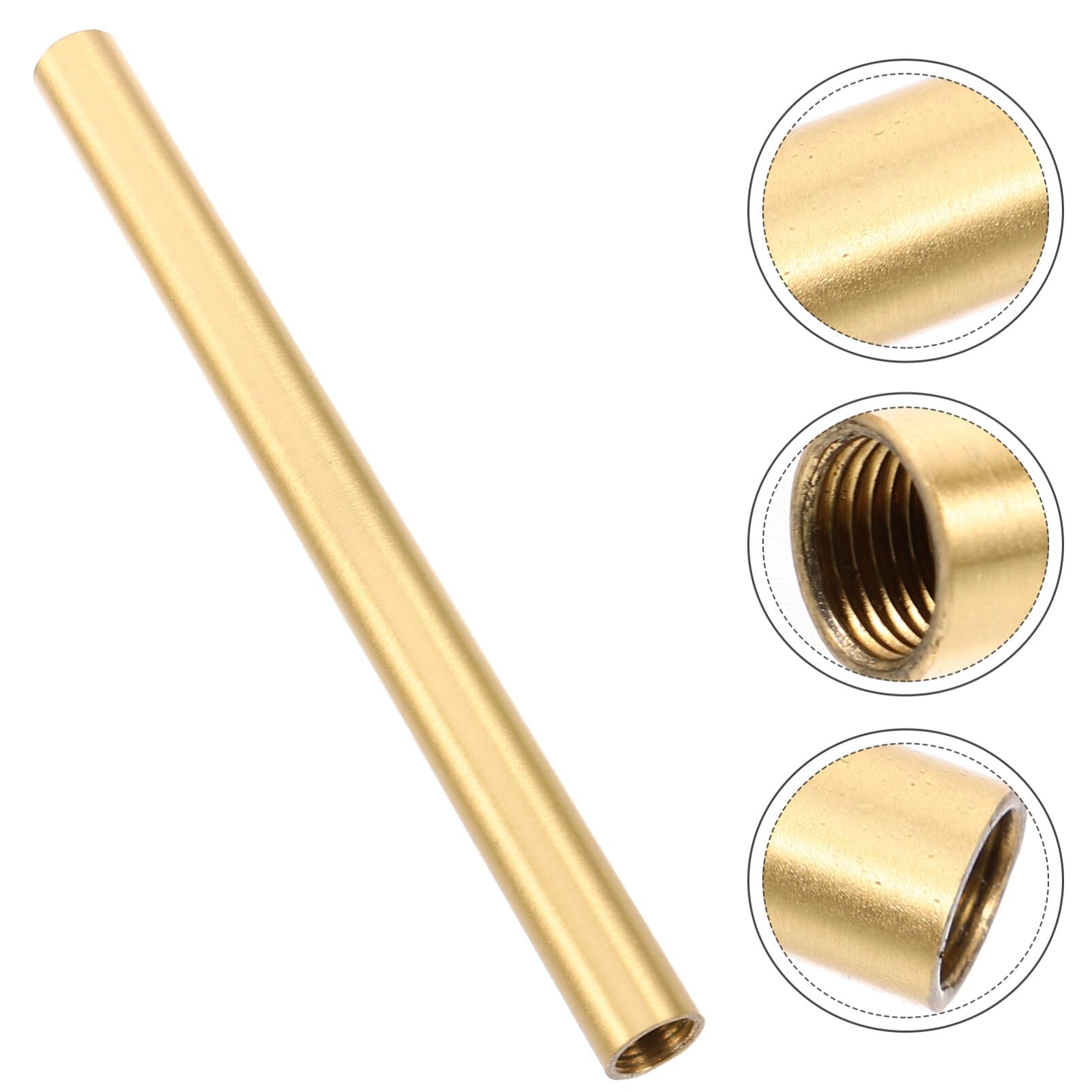 Uonlytech 150mm Copper Downrod Lamp Stem - Ceiling Pendant Lighting Replacement Tube in Golden Finish | Perfect for Dining Room, Bedroom & Living Room Lighting Fixtures