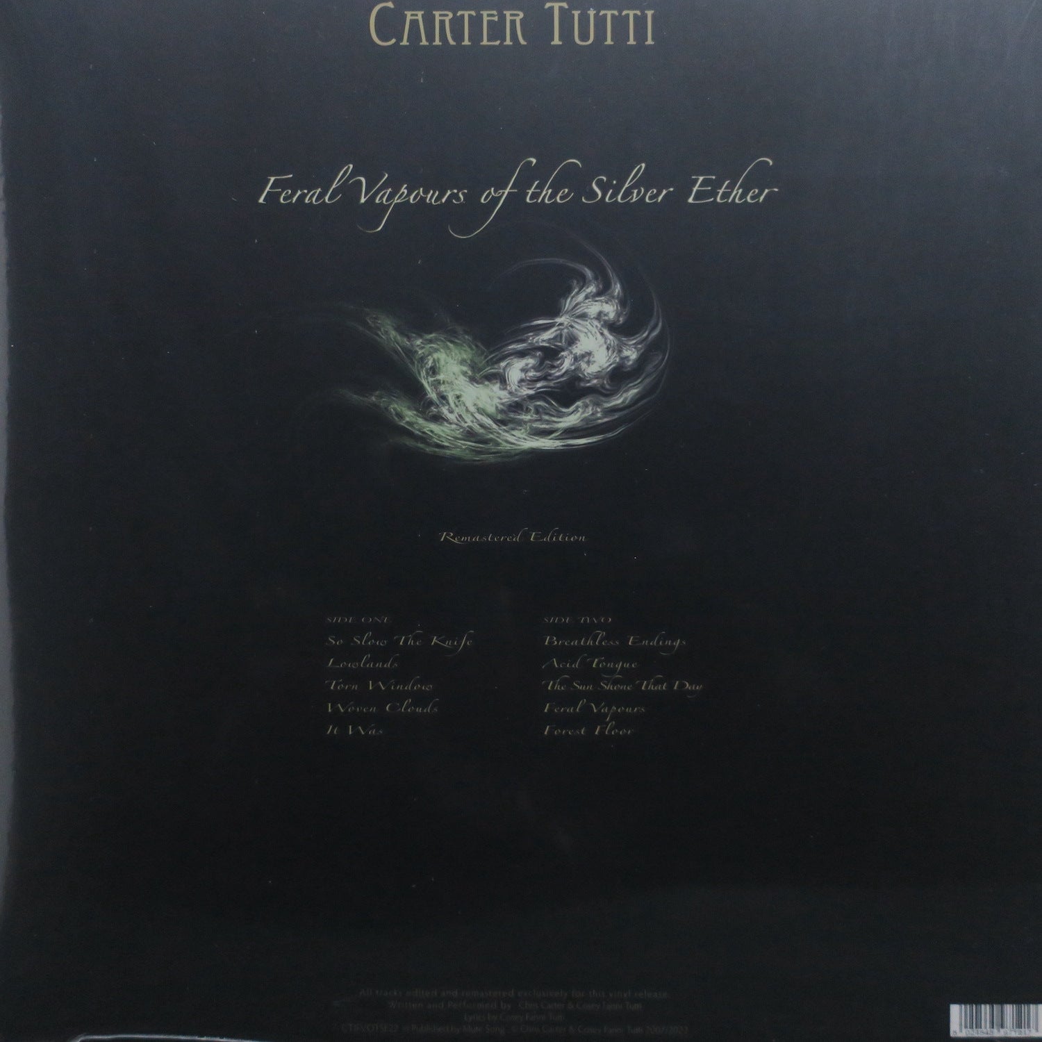 Chris & Cosey CARTER TUTTI 'Feral Vapours Of The Silver Ether' Remastered Yellow Vinyl LP | 2007 Electronic Ambient Music | Perfect for Home Listening & Vinyl Collectors