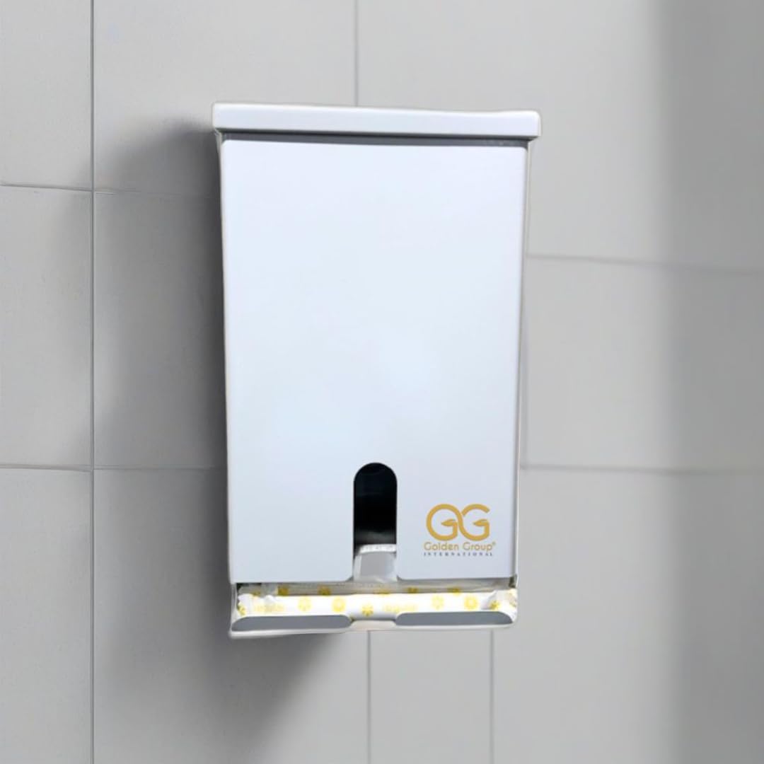 Golden Group International SD4000WH-TO White Tampon Dispenser - Stylish & Hygienic Feminine Hygiene Solution for Restrooms, Offices & Public Spaces